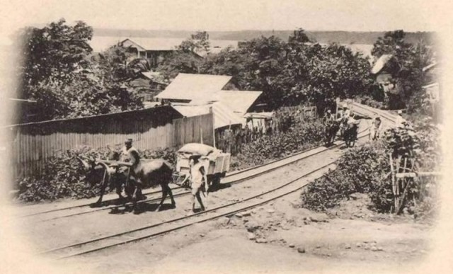Voies férrées Boulevard Bazeilles en 1903