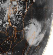 Photo satellite du cyclone Kamisy