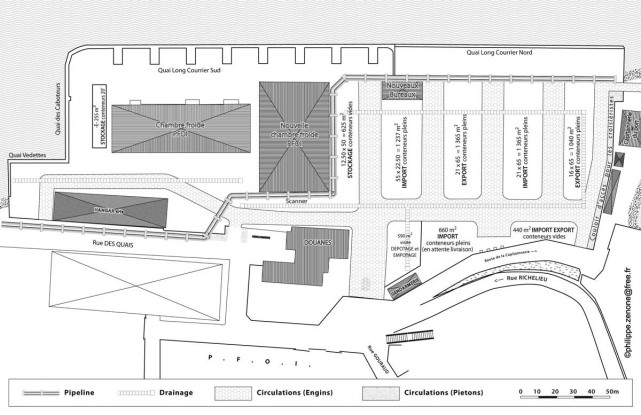 Plan du Port de Diego Suarez après rénovation