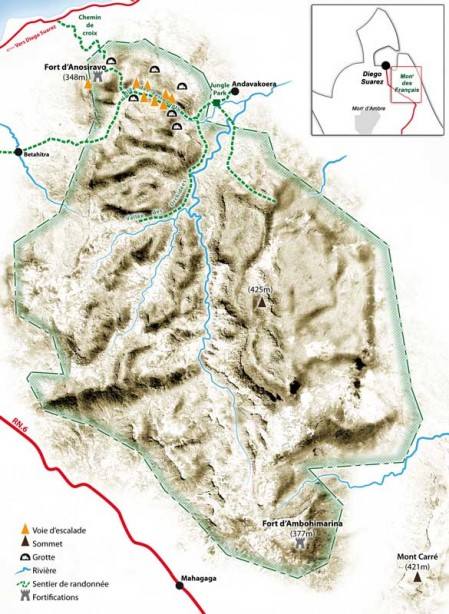 Carte touristique de la Montagne des Français