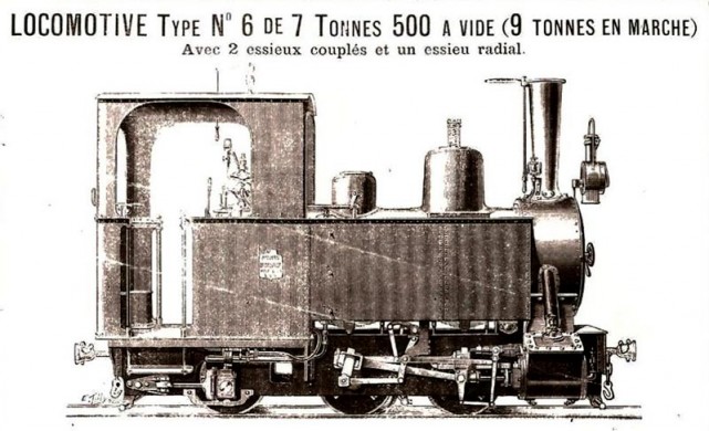 Locomotive type n°6 de 7 tonnes 500