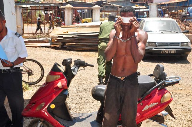 Le voleur de moto arrêté par la police à Antsiranana