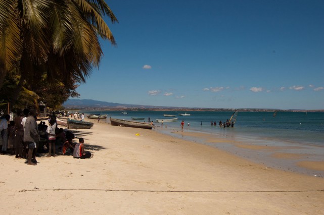 La plage de Ramena, station balnéaire de l'extrême nord de Madagascar