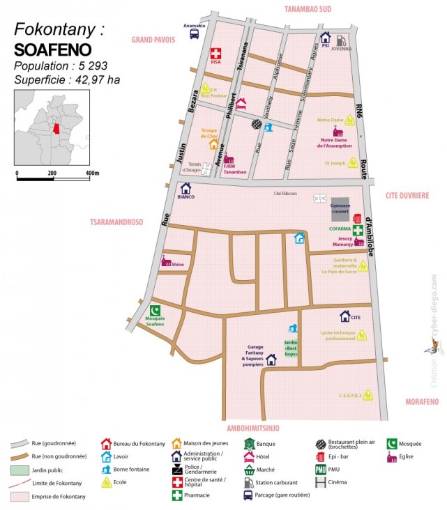 Plan du Fokontany Soafeno