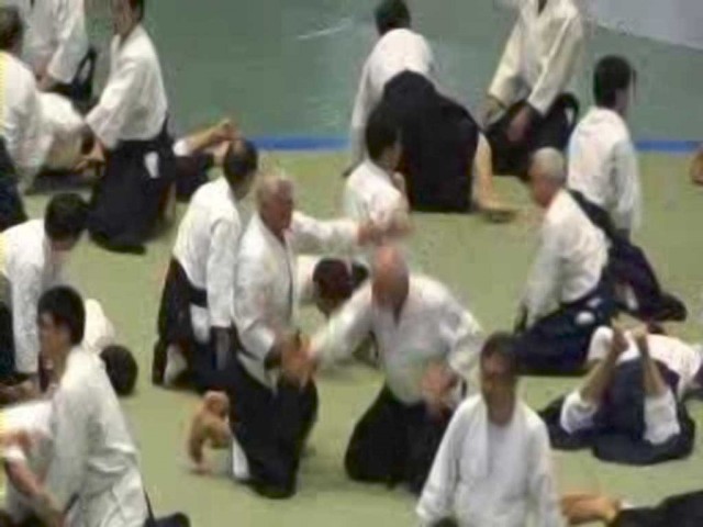 Les maîtres de l'Aïkido club Nanou Perrin en stage de perfectionnement au Japon