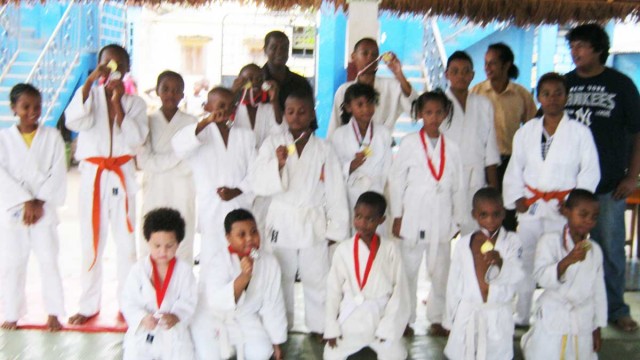 Les jeunes jodokas du club « Judo in School de Diego » 