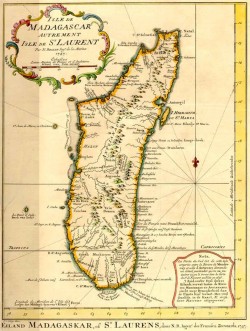 Une carte de 1797 présente Vohemar comme un des seuls ports de la cote nord-est de Madagascar