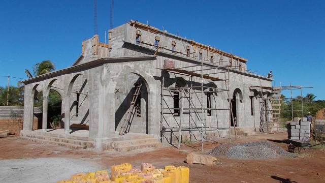 La future église orthodoxe de la ville d'Antsiranana