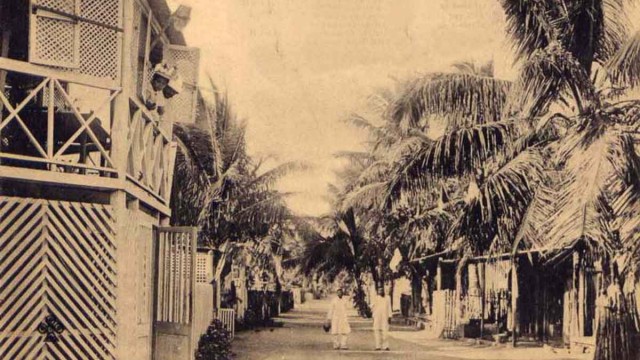 La grande rue de Vohemar à la fin du XIXème siècle