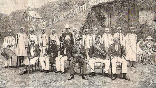Ramaka, gouverneur général des Antakarana et son état-major