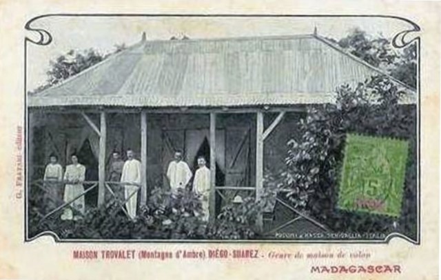Maison de la famille Trovalet, colon installé près de l’actuel Joffreville qui s’enfuit avec sa femme à l’approche des voleurs