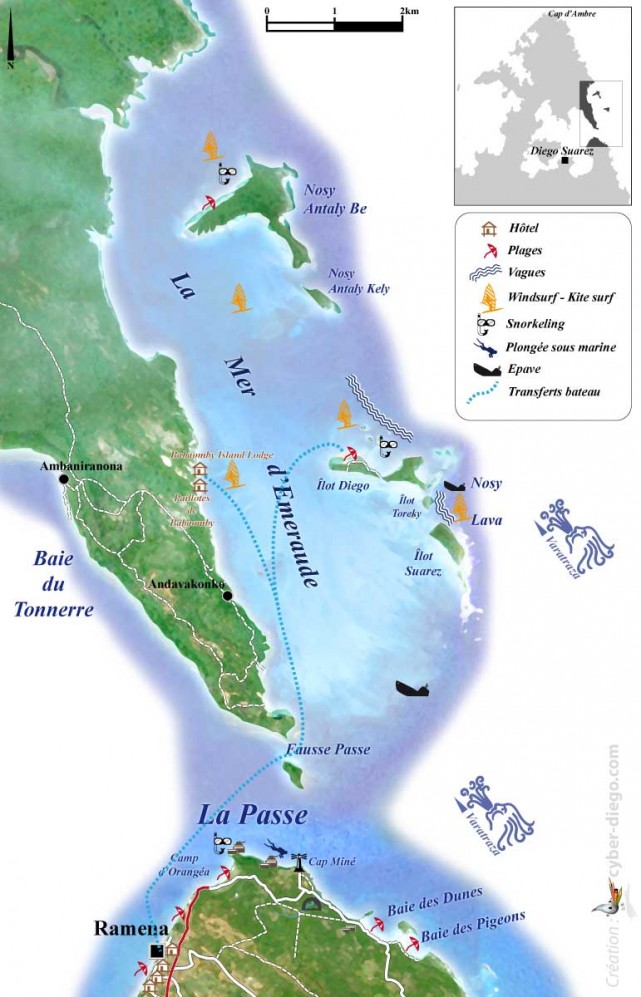 Carte : la Mer d’émeraude