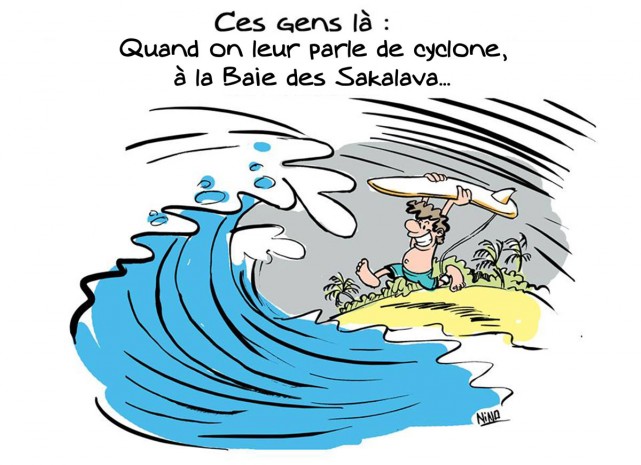 Le dessin de Nino : Cyclone à la Baie des Sakalava...