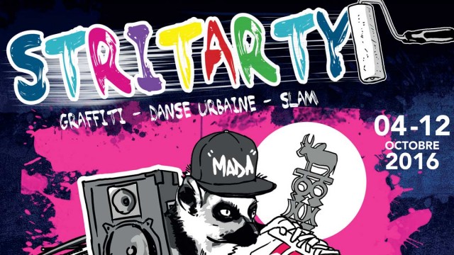 Stritarty est un événement consacré aux arts urbains tels les graffitis, la danse hip hop, le slam, la peinture et d’autres